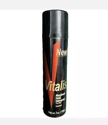 Vitalis Maximum Long Lasting Hold Hairspray For Men Unscented 7 Oz New • $77
