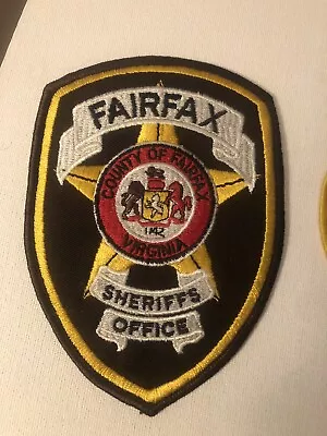 Virginia  Police  -  Fairfax County Sheriff  VA  Police Patch • $1