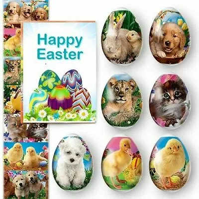 7 Easter Egg  Decoration Thermo Heat Shrink Sleeve Wraps Pysanka • £1.90