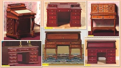 1:12 Scale Dolls House Miniature Selection Of D.H.E Desks 6 To Choose From.  • £22.45