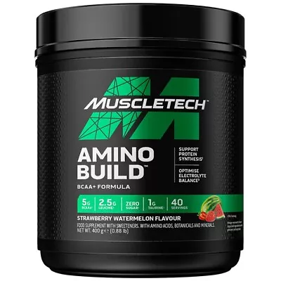 MuscleTech Amino Build 400g 2 Flavors BCAA Taurine Zinc Magnesium Coconut • $48.55