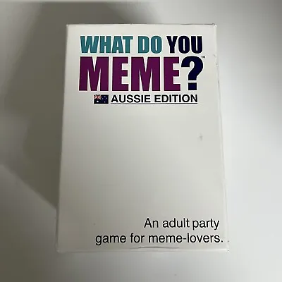 $29.95 • Buy What Do You Meme? Aussie Edition Party Card Game