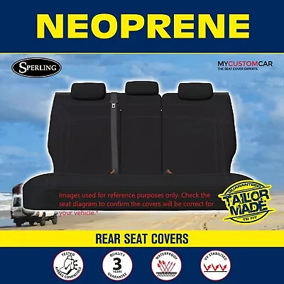 Mazda CX-3 DK SUV 2018-On Neoprene Black REAR Car Seat Cover Waterproof CX3 • $169