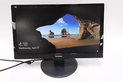 VIEWSONIC VA2055Sm 20  FHD 1920x1080 LED Monitor 25ms 16:9 W/ Stand DVI & Power • $50.99