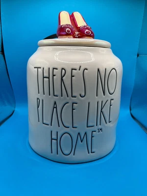 £33.80 • Buy Rae Dunn Wizard Of Oz THERE'S NO PLACE LIKE HOME Canister With Ruby Slippers!