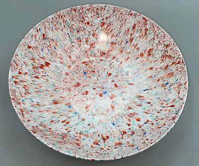 Vintage Melamine Melmac Salad Bowl Confetti Splatter PLASTICS INC St Paul MN 9  • $19.99