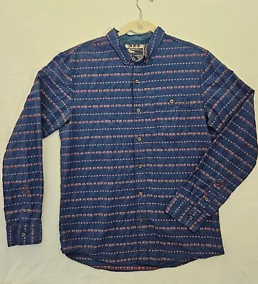 Modern Amusement Men's Blue Button Down Shirt Med Long Sleeve • $12.87