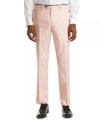 Paisley & Gray Men's Slim-Fit Tuxedo Pants In Flamboyant Pink Size 28X32 NWT • $47.99