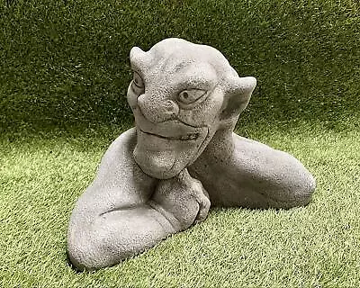 Large Concrete Gargoyle Statue / Garden Ornament Lawn Sculpture Frost Protected • £49.99