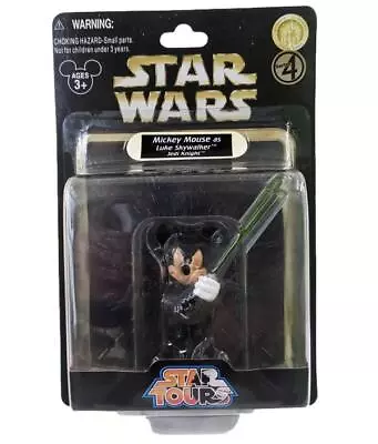 Star Wars Mickey Mouse As Luke Skywalker Jedi Knight Star Tours Figure A13 • $22.51