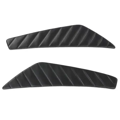 Pair Black Door Panel Insert Fit For 2010 2012 2013 2014 Ford Mustang Pleated • $32.97