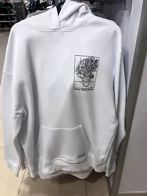 Van Gogh “Sunflowers 1888” Pullover Hoodie Primark White Sz XL New Tag Licensed • £22