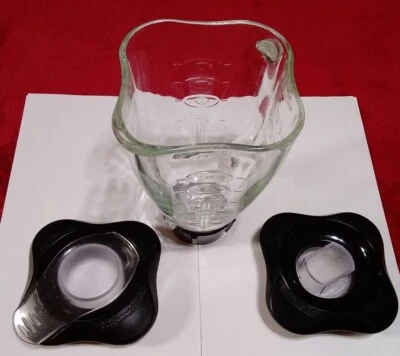 $16.99 • Buy Oster Osterizer Blender 5 Cup Glass Jar Pitch, 2 Lids, Blade, Gasket Replacement