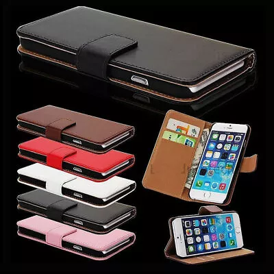 Case For IPhone 15 Pro Max 14 13 12 11 Mini 7 8Plus XR Leather Flip Wallet Cover • £2.88