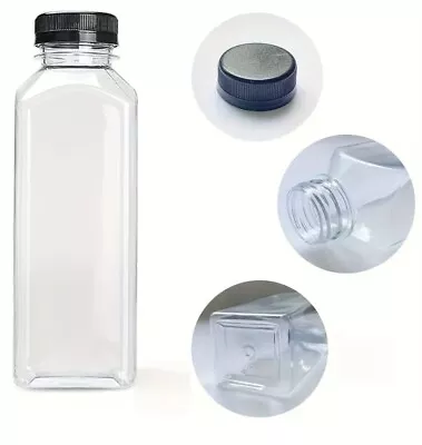 6 Pack 5 Oz Plastic Spice Jars With Black Cap Clear And Safe Plastic Bottle  • $16.99