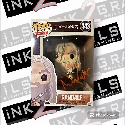 Ian McKellen ACOA Autograph Signed Gandalf Funko Pop Lord Of The Rings Gollum • £479.99