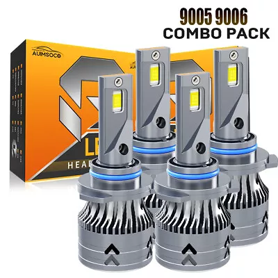 For Lexus LS430 2001-2005 2006 4X 9005+9006 6000K High Low LED Headlight Bulbs • $69.99