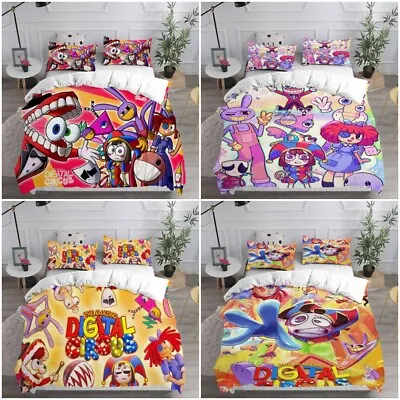 3D THE AMAZING DIGITAL CIRCUS Clown Duvet Cover Bedding Set Pillowcase Gift UK • £20