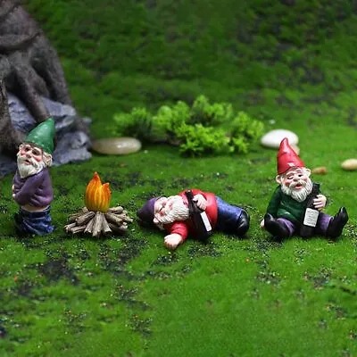 $10.59 • Buy Drunk Dwarf Garden Gnome Decoration Drunken Ornament Decor Yard Patio Lawn US