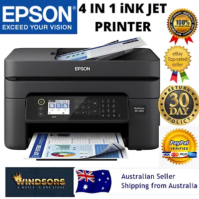 $249 • Buy Epson Printer Inkjet Workforce WF2850 4in1 Wireless Copier Scanner Fax+Ink Packs