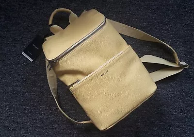 Matt & Nat Yellow Vegan/recycled Backpack NEW! • £45