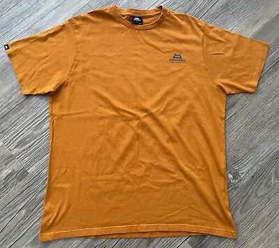 £12.99 • Buy Mountain Equipment Men’s T Shirt Chest Logo Tee Orange Size Large