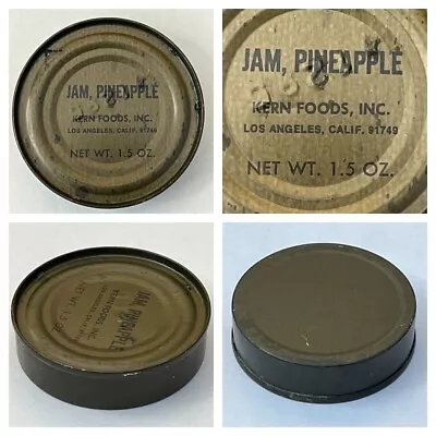 Vintage Vietnam Era Unopened KERR FOODS Pineapple Jam Jelly Military Ration Can • $19.99