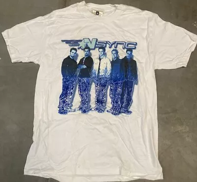 Vintage 90s NSYNC Shirt White Winterland Boy Band  • $39.99