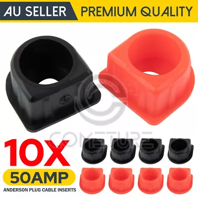 10PC Waterproof 50A Anderson Plug Cable Seal Caps Inserts Covers 5 Pairs 4x4 4WD • $8.95