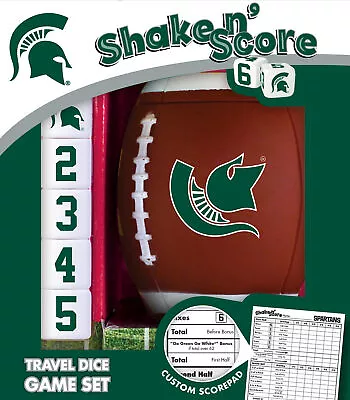 Officially Licsensed NCAA Michigan State Spartans Shake N Score Dice Game • $19.99