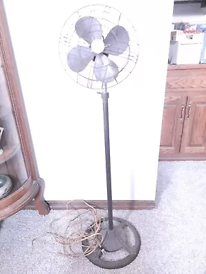 Vintage 1920's Cold Wave Art Deco Industrial Style Cast Iron Base Oscilating Fan • $269.99