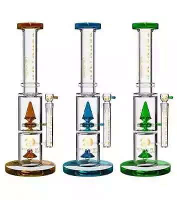 Tsunami 15  UFO Pyramid Sprinkler Glass Water Pipe - Choose Color • $171.83