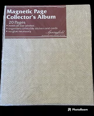 Vintage Photo Album New Sealed Magnetic Pages Snake Skin Look 20 Pages 10 Sheets • $9.99