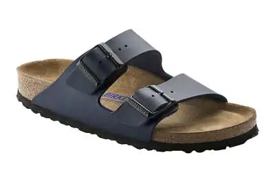 Birkenstock Arizona Birko-Flor SFB Narrow Fit Sandal (Blue) Women's Sandals & • $131.71