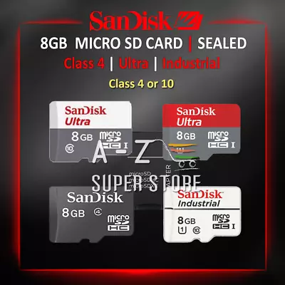 MICRO SD CARD 8GB SanDisk Ultra Extreme Pro Fast Memory Class 4 Or 10 ORIGINAL • $16.99