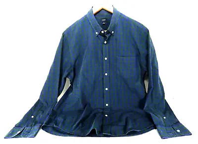 J.CREW Shirt Mens Size L Large Long Sleeve Button Down Casual Cotton Plaid • $14