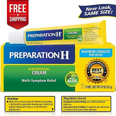 Preparation H Hemorrhoid Symptom Treatment Cream (0.9 Ounce Tube) • $10.85