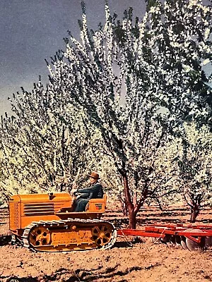 Vintage Oliver Farm Equipment Tractor Christmas Holiday Seasons Greetings Card • $12.74