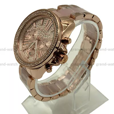 Michael Kors MK6096 Wren Rose Gold Chronograph Dial Fashion Women's Watch • $105