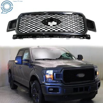 For 2018-2020 Ford F-150 Front Radiator Grille Assembly Shadow Black JL3Z8200SF • $210.38