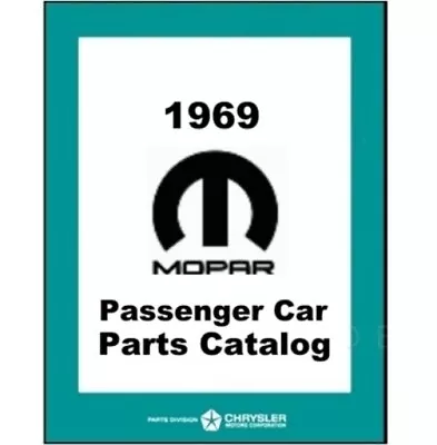  Illustrated Factory Parts Manual For 1969 Plymouth - Dodge - Chrysler - Imper  • $97.88