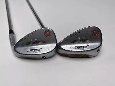 Titleist 2009 Vokey Spin Milled Chrome Wedge Set 54* 14 | 58* 12 Wedge Steel RH • $32.29