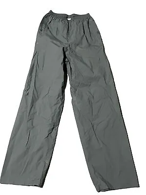 Vtg Columbia Ibex Grey PVC Waterproof Vented Snap Rain Pants Womens Size Small • $10.99