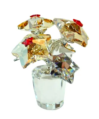 $88.88 • Buy Swarovski Crystal Star Blossoms Flowers Pot #1006036 1.5  NIB Austria