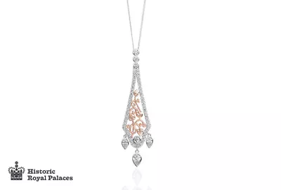 £4500 • Buy NEW Official Welsh Clogau 18ct White & Rose Gold Debutante Pendant £6390 Off!