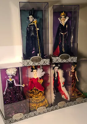 Disney Villains Designer Collection 6 Doll Set LIMITED EDITION  • $1079