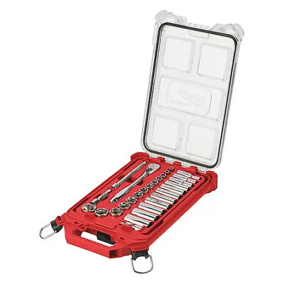 Milwaukee Tool 48-22-9481 3/8” Drive 28Pc Ratchet & Socket Set W/Packout • $124.97