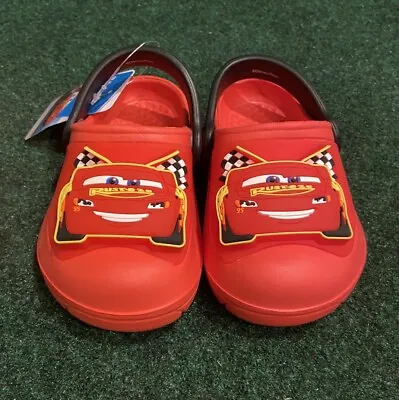 Disney Pixar Cars Lightning McQueen Light Up Kids Shoes Clogs Youth Size 5c / 6c • $29.99