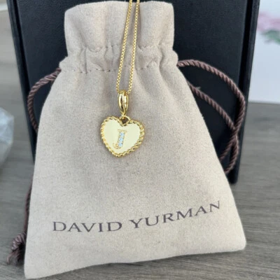 $111 • Buy Cable Heart Pendant David Yurman Diamond  J  Pendant 18  Necklace