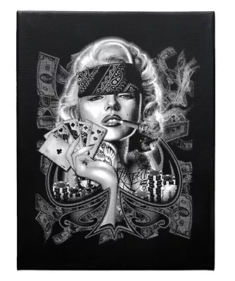 Marilyn Monroe Outlaw Poker Babe Pop Art Canvas Wall Art Décor 12X16 Size • $34.20